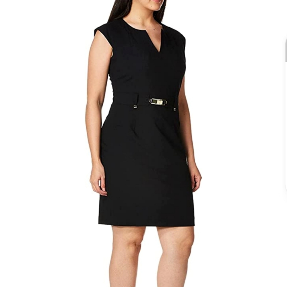Calvin Klein Women's Shift Dress with Gold-ToneHardware, size SP. #13